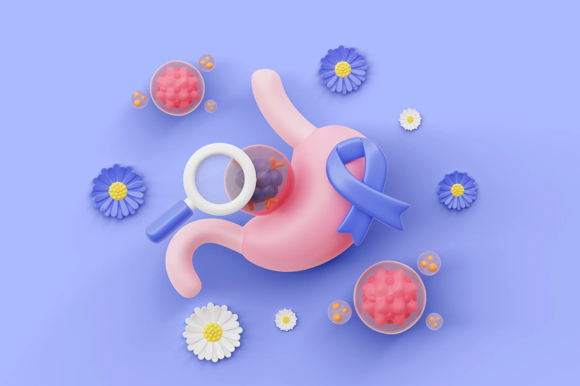 Ilustração Câncer de intestino: sintomas, causas e tratamentos